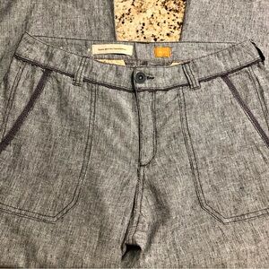 PILCRO AND THE LETTERPRESS women’s blue and white stripes with lace detail